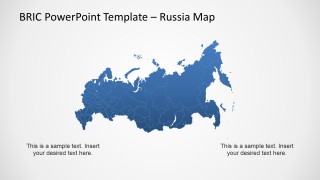 Editable Russia Map Template for PowerPoint