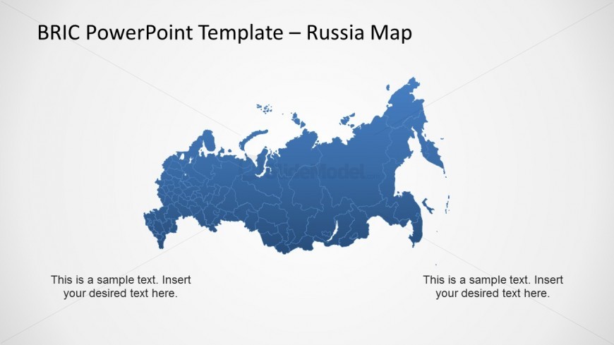Editable Russia Map Template for PowerPoint