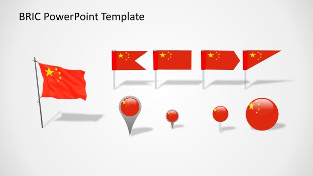 China Flags Slide for PowerPoint