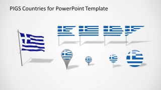 Greece PowerPoint Flags and Icons