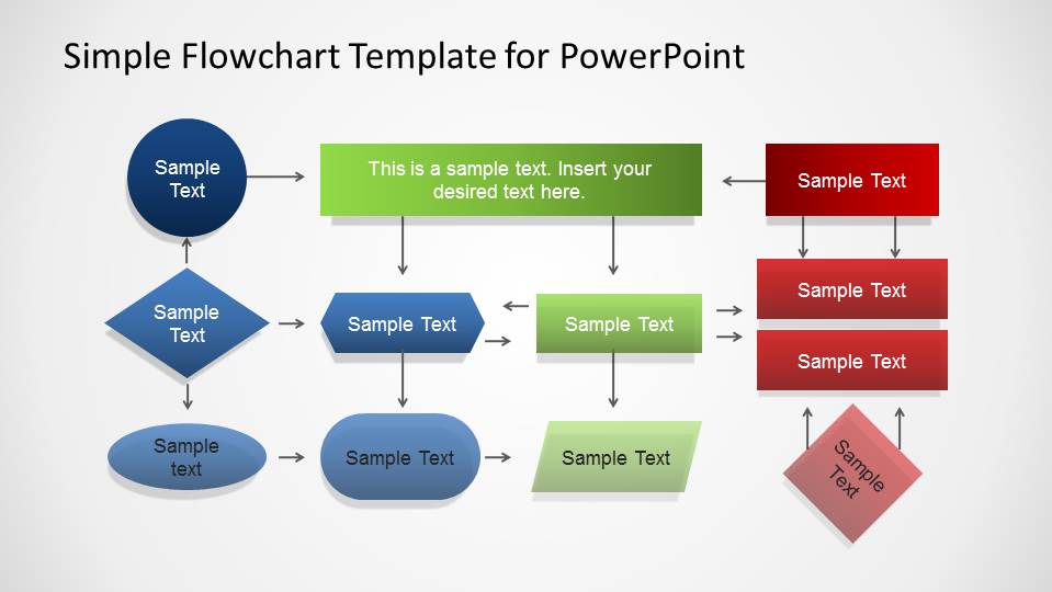 Three layers flowchart created with PowerPoint Elements