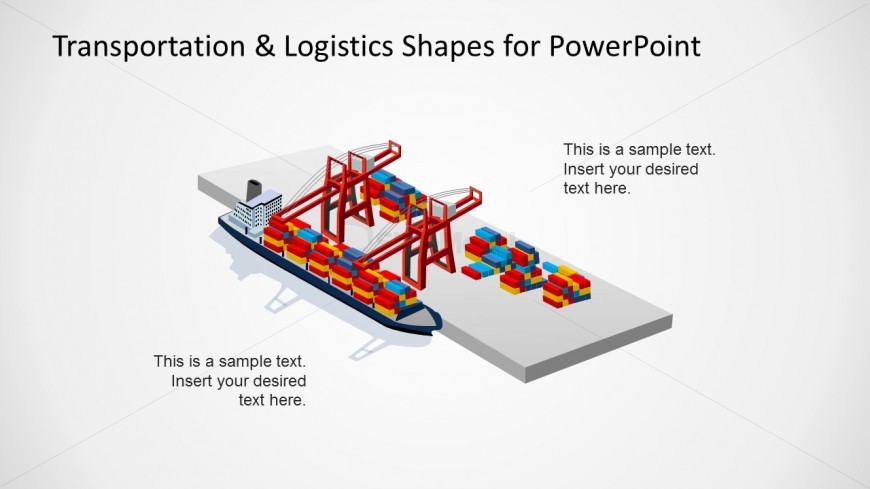 Port Logistics Maritime Slide Design for PowerPoint