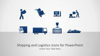 Splash Page for Shipping and Logistics PowerPoint Icons Catalog