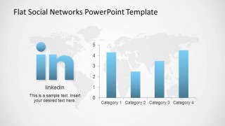 LinkedIn logo with Data Driven Chart Bar Chart Metrics