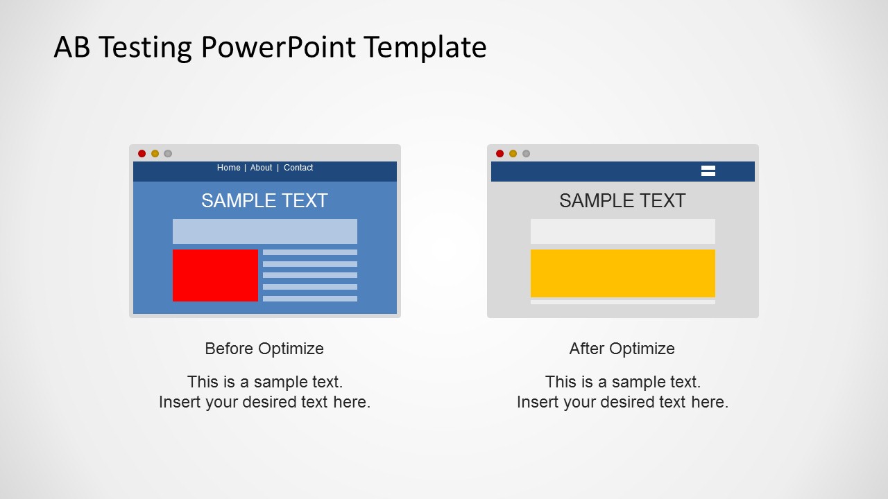 A/B Testing PowerPoint Template - SlideModel