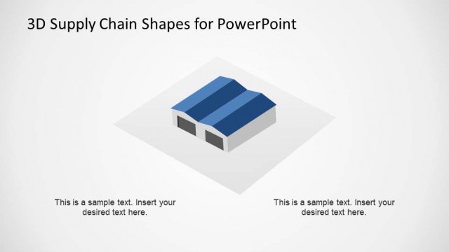 Supply Chain Warehouse PowerPoint Shape