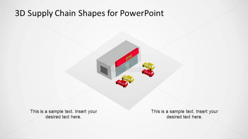 Supply Chain Diagram Retail Shape for PowerPoint