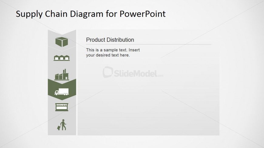 PowerPoint Distribution Icon Supply Chain