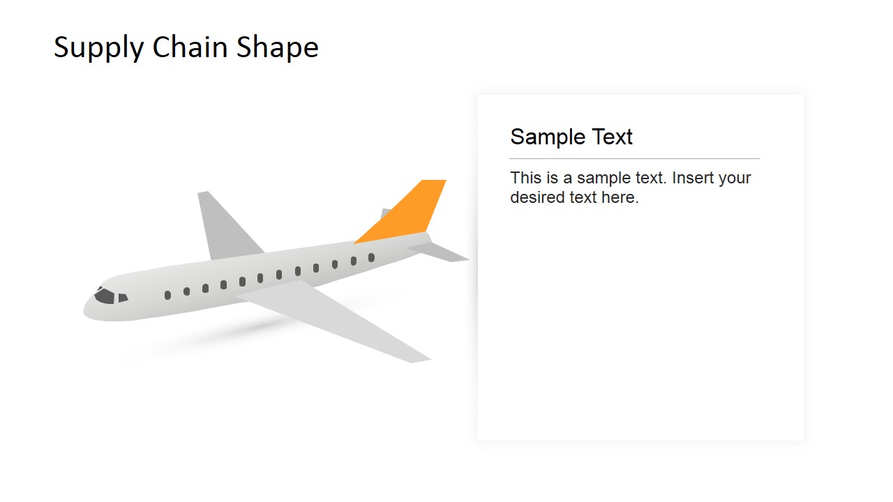PowerPoint Shape of Plane Clipart