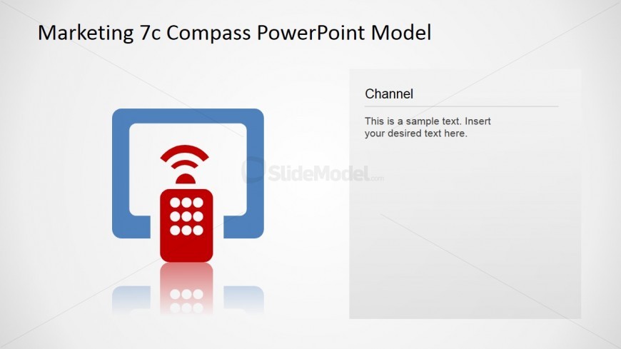 PowerPoint Icon Channel Slide 7Cs Compass Model