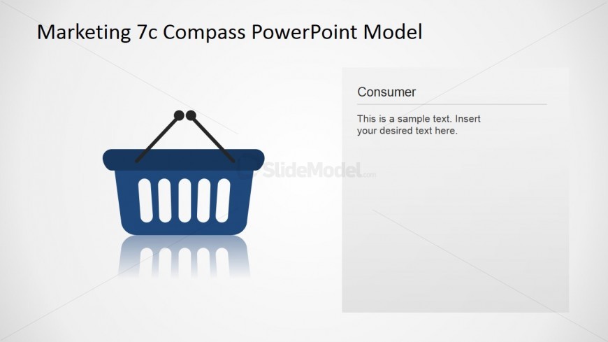 PowerPoint Icon for Consumer Concept of 7Cs Compass Model