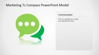 PowerPoint Communication Icon Slide Design 7Cs Model