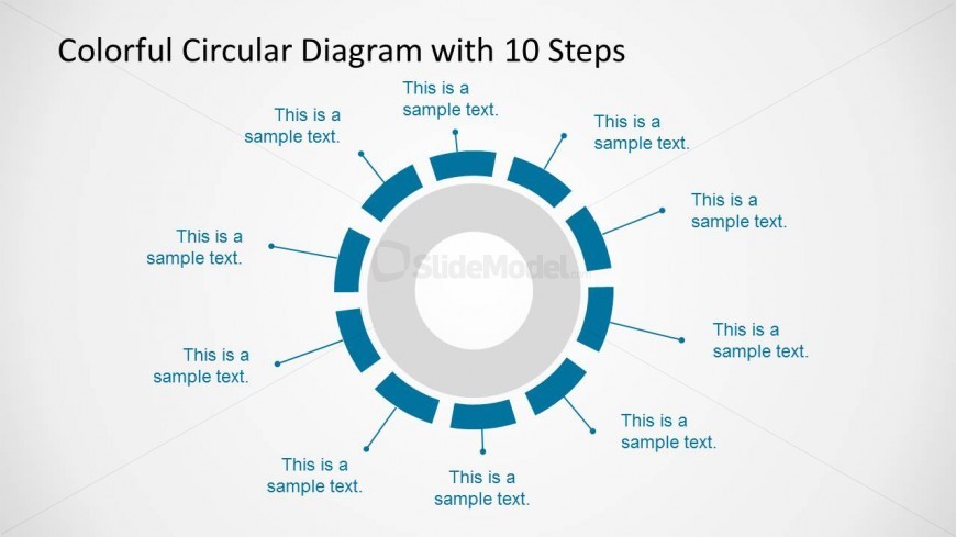 10 Elements Circular Diagram Design for PowerPoint