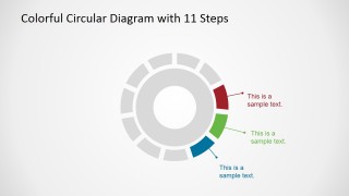 11 Steps Circular Powerpoint Diagram - Slidemodel