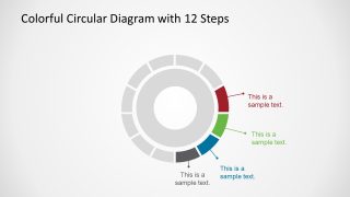 Colorful Circular 12 Segments PowerPoint Diagram - SlideModel