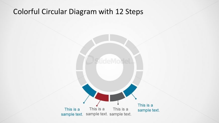 12 Steps Circular PowerPoint Concept Diagram