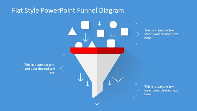 Flat Design PowerPoint Funnel Diagram