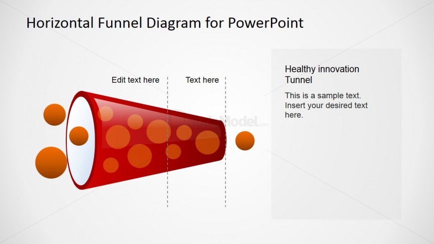 PowerPoint Horizontal Healthy Funnel Diagram