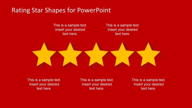 Rating Star Shapes for PowerPoint