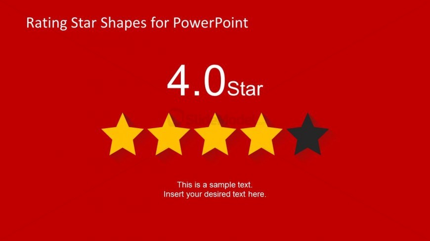 4 Stars Slide Design for PowerPoint
