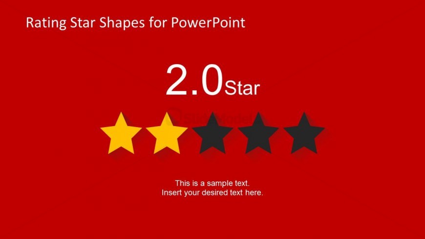 2 Stars Slide Design for PowerPoint