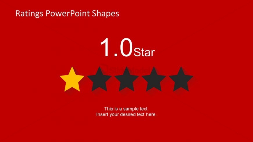 1 Star Slide Design for PowerPoint
