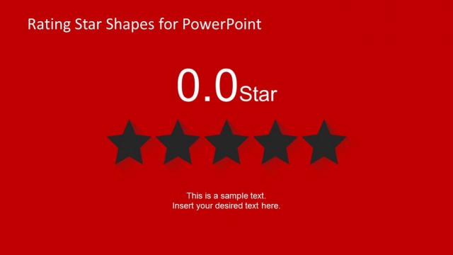 Black Star Shapes for PowerPoint