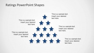 Pyramid Rating Star PowerPoint Slide Design