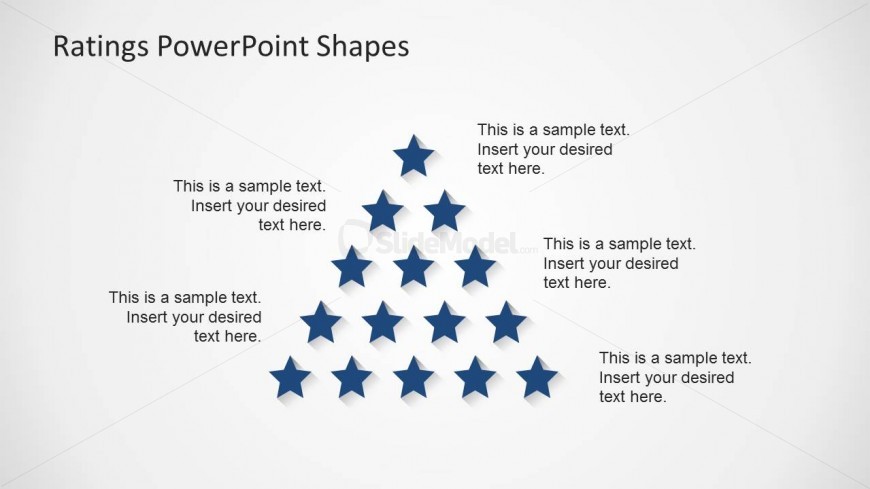 Pyramid Rating Star PowerPoint Slide Design