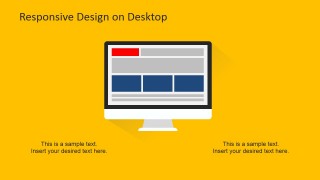 Desktop PowerPoint Slide Design Responsive Devices Clipart