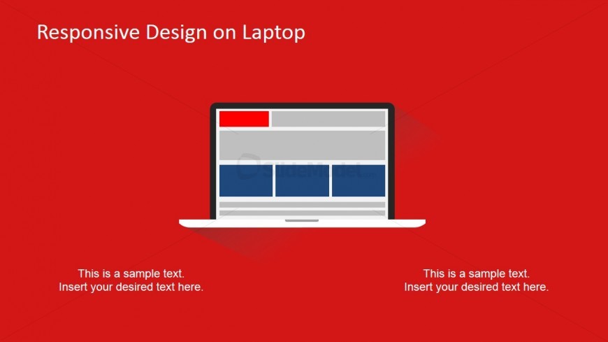 Laptop Responsive Devices Clipart PowerPoint Slide