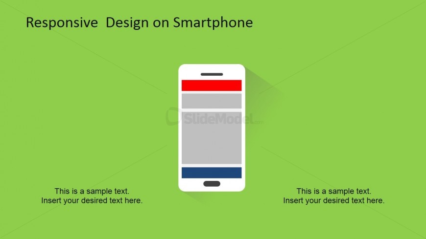 PowerPoint Slide Responsive Devices Clipart of Smartphone