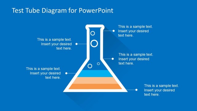 Test Tube Layered Diagram for PowerPoint