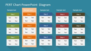 PowerPoint PERT Chart with Highlight