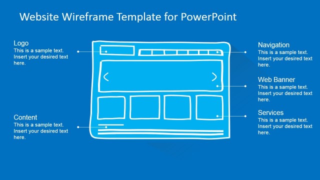Website Wireframe Landscape Homepage Template