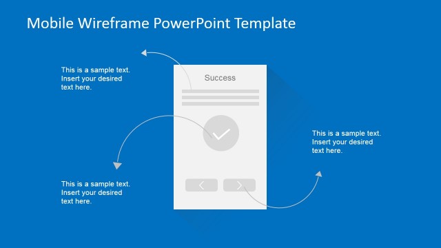 Success Mobile Screen Wireframe PowerPoint Design
