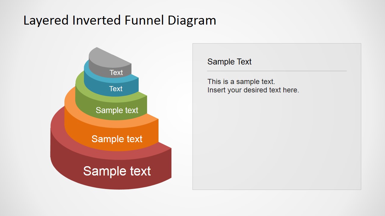 3D Funnel Diagram template For Effective Business Presentation