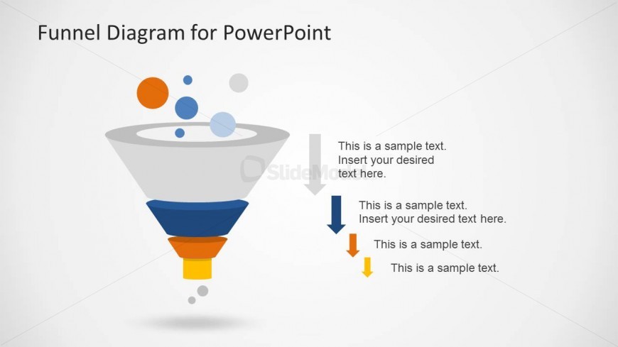 Funnel Analysis PowerPoint Slide Design with Arrows
