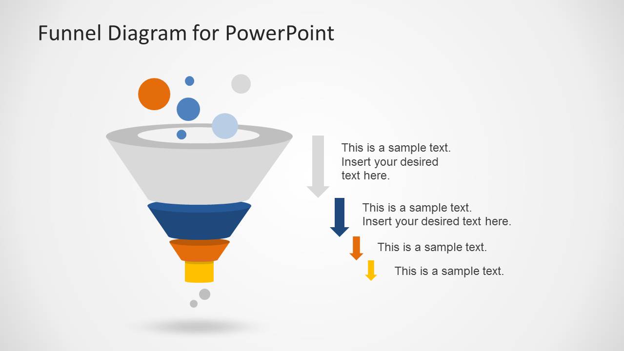 Creative Funnel Diagram Template for PowerPoint - SlideModel