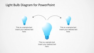 Light Bulb Shapes Diagram Design for PowerPoint