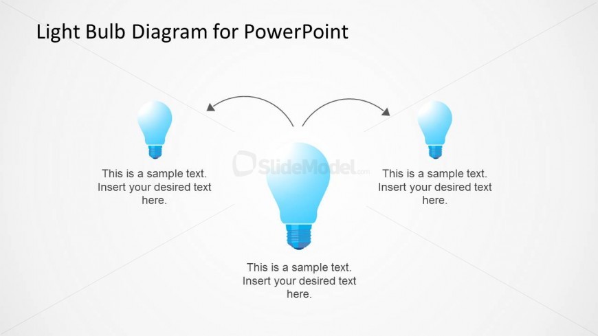 Light Bulb Shapes Diagram Design for PowerPoint