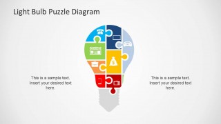 Single Light Bulb Puzzle Diagram Design