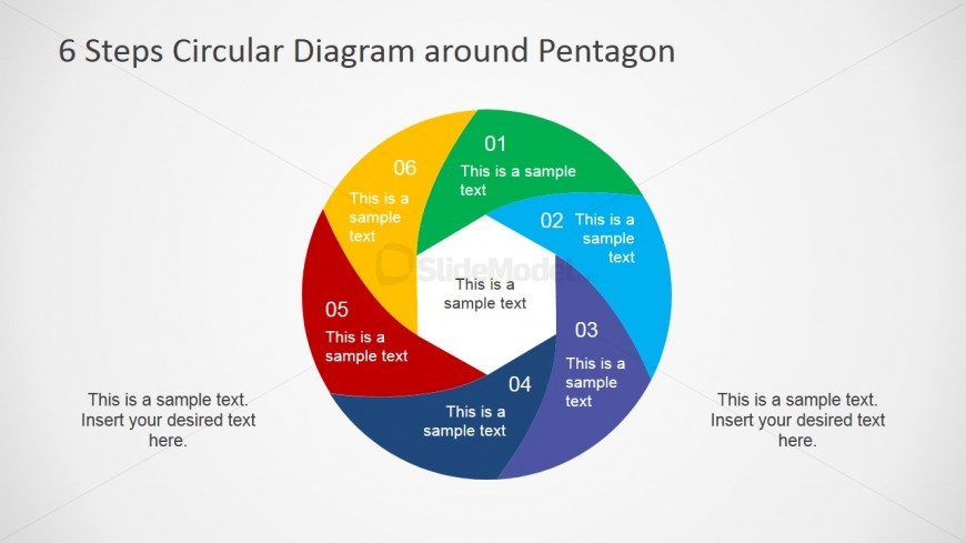 Six Steps PowerPoint Circular Diagram