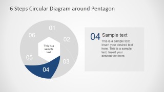 Dark Blue Work Process Design for Modern Six Step Hexagonal Diagram