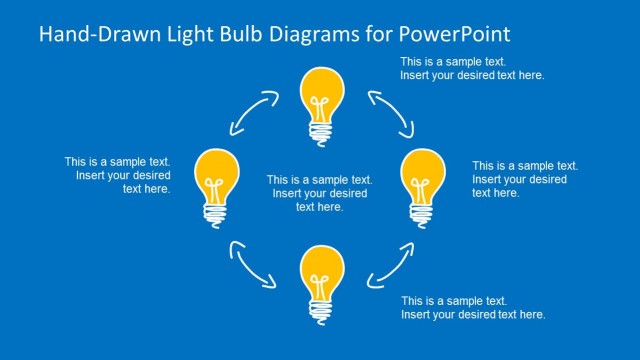 Hand-Drawn Light Bulb Template for PowerPoint