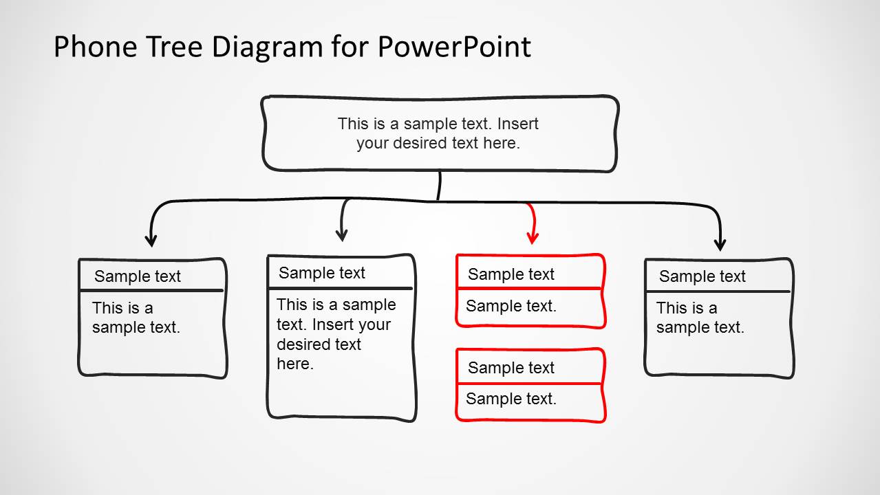 Phone Tree Diagram PowerPoint Template - SlideModel