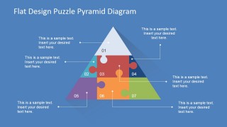 PowerPoint Diagram of Puzzle Pyramid