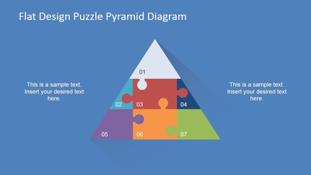 Modern Flat Design Puzzle Jigsaw Triangle