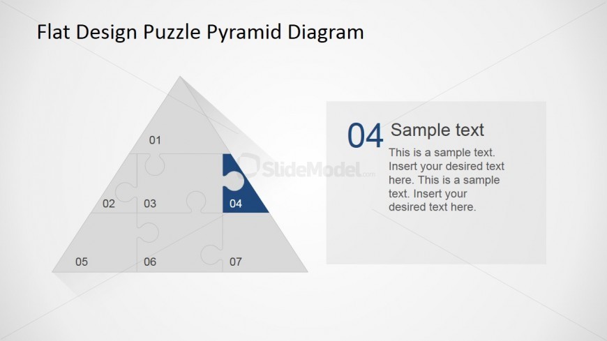 Step 4 Jigsaw Piece Highlight of Flat Puzzle Pyramid