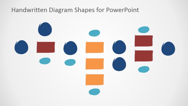 Drag and Drop Tree Diagram Handwritten PowerPoint Shapes